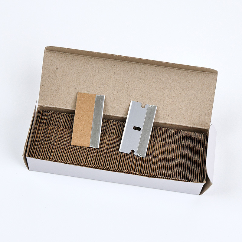 Boxed single-sided security blades for mobile phone film scraping, single-sided blades for car film application, cleaning security blades, and engraving knives Application Scenario