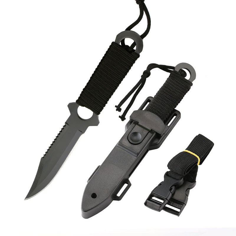 High-hardness, sharp tactical knife for the wild, outdoor knife, portable small straight knife, non-folding knife for wilderness survival, survival knife Item Picture