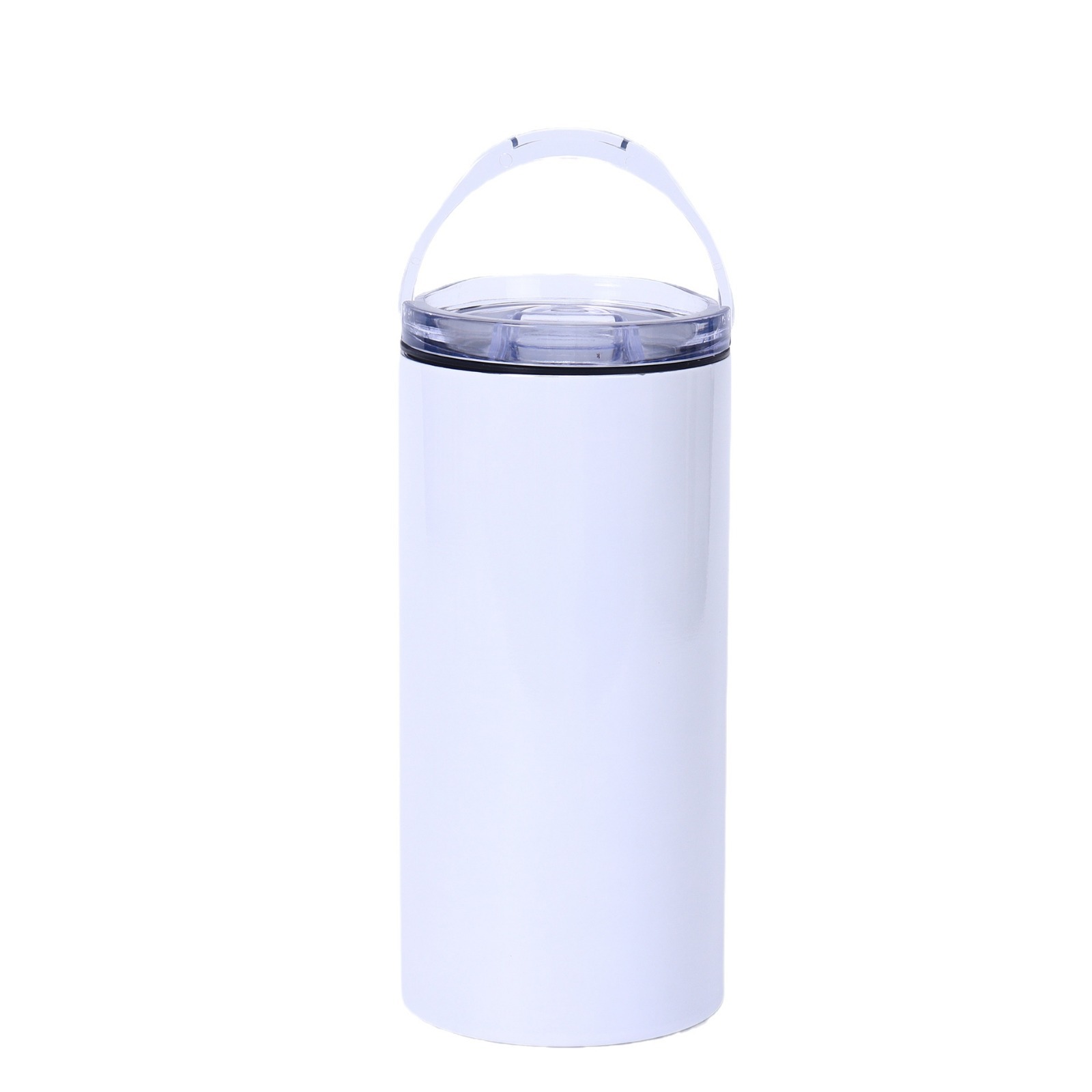 Double-cap stainless steel sublimation 14oz straight cup opener, bottom cold insulation, car cup can wholesale, thickened vacuum Item Picture