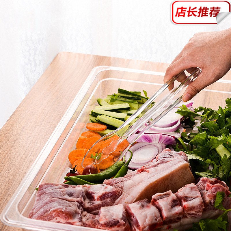 pc acrylic basin, rectangular plastic plate, cold dish plate, spicy hot pot display cabinet box, transparent plate, square plate Specification drawing