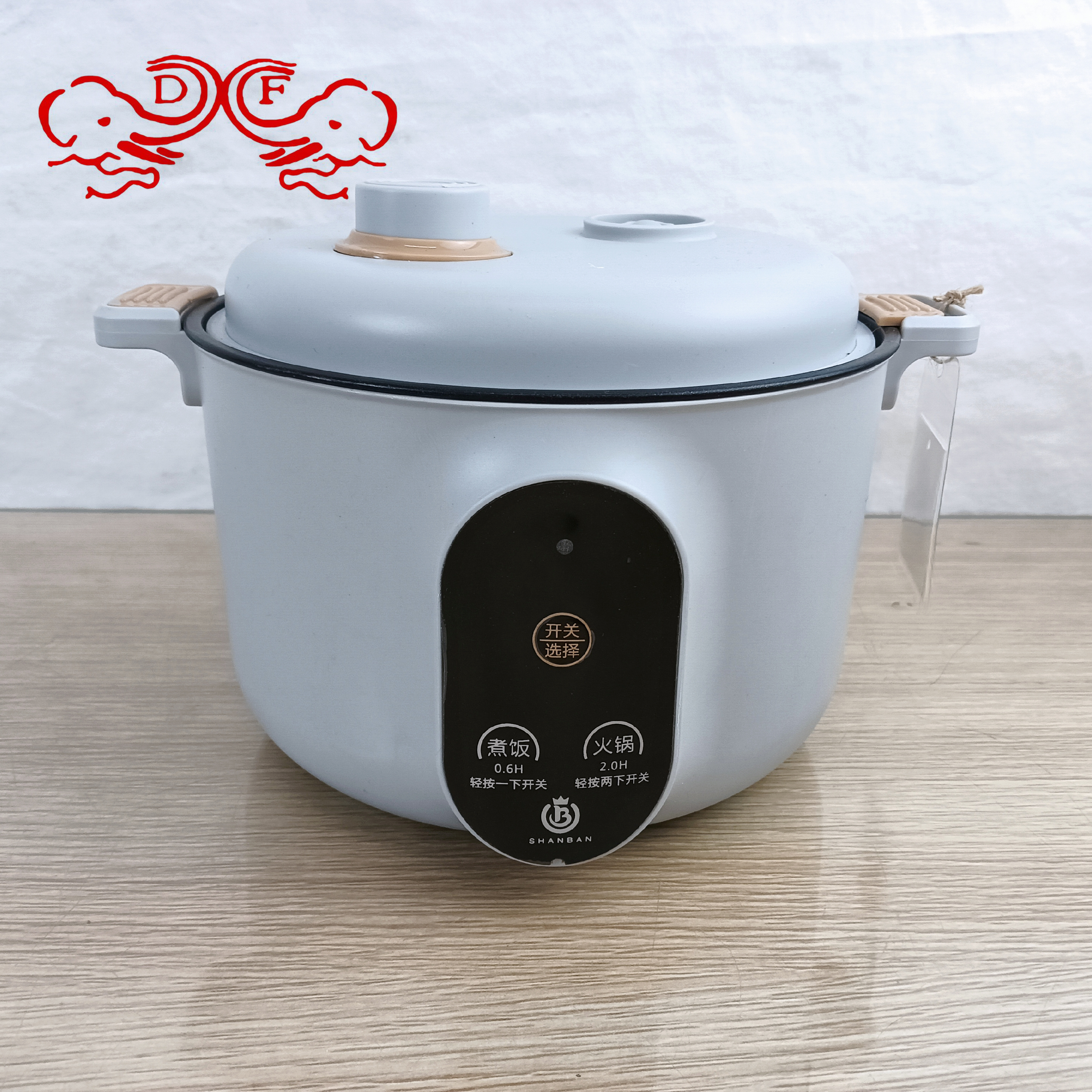 DF88065多功能电煮锅煮泡面锅家用一体电热火锅电炒锅微压锅煲汤DF TRADINGHOUSE 