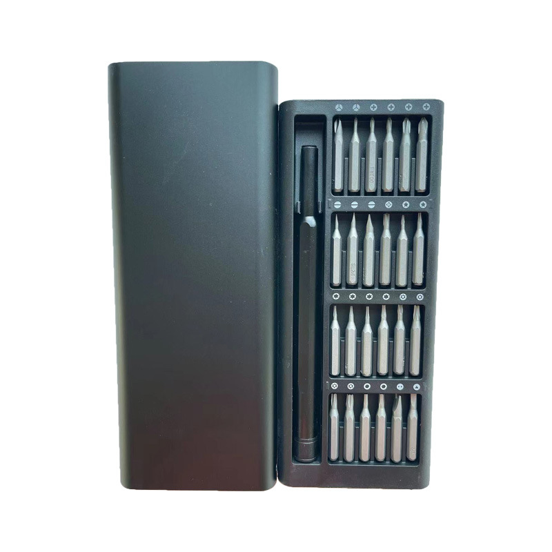 24-in-one screwdriver set, precision repair tool for disassembling mobile phones, computers and glasses, with cross-head aluminum alloy version undefined