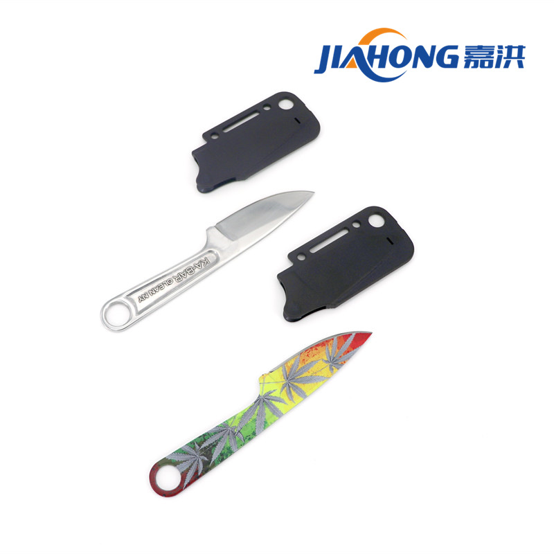 A portable outdoor multi-functional stainless steel knife with a knife cover for survival in the wild Specification drawing