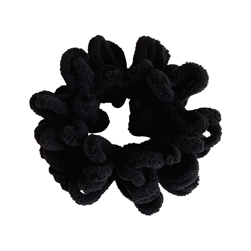 Japanese and Korean autumn and winter basic, versatile and elegant hair bands, towel bands, hair ties, high-elasticity ponytail hair ties, hair accessories, leather cases for women Item Picture