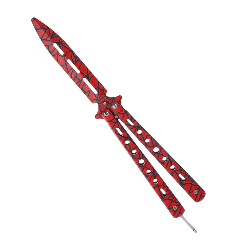 CSGO butterfly knife folding toy knife Butterfly comb beginner practice toy all-steel outdoor knife high carbon steel undefined