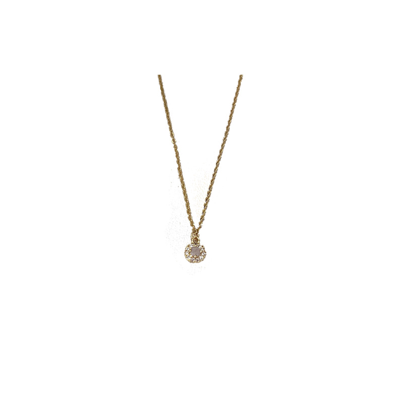 The new 2024 trendy necklace, a delicate and light luxury zircon circle necklace, is simple, fashionable and elegant for women, and a versatile collarbone chain Item Picture