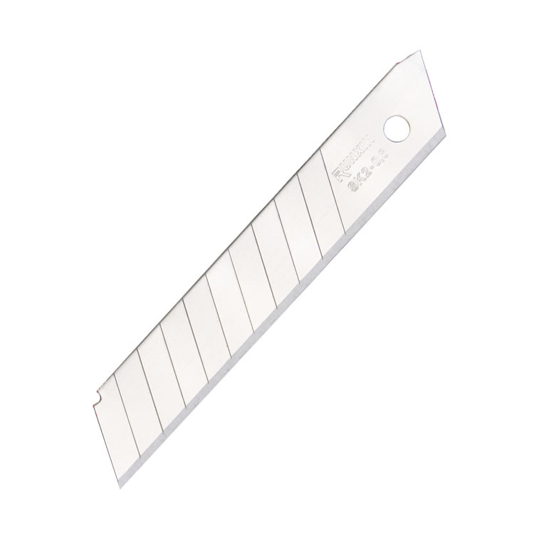 The thickened art blade is 0.6mm, the paper cutting blade is 18mm, the replacement blade is SK2 alloy steel silver medium blade, produced by Runxin Item Picture