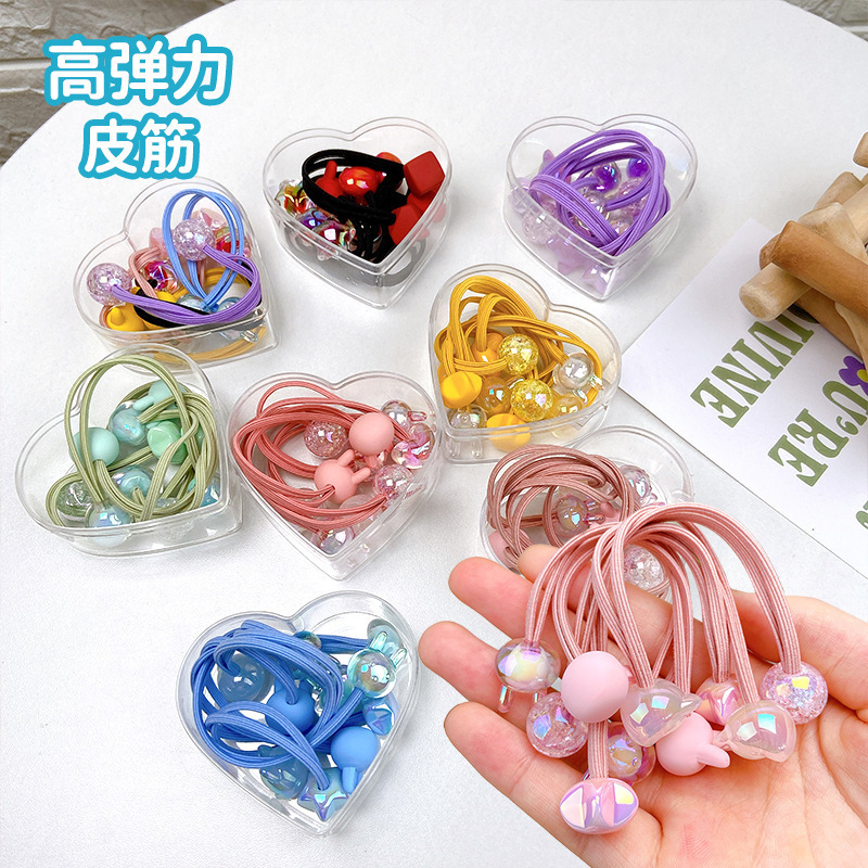 High elasticity of children's rubber bands that won't damage hair, long hair ties, cute baby hair bands, hair ties, rubber band headwear, hair accessories full figure