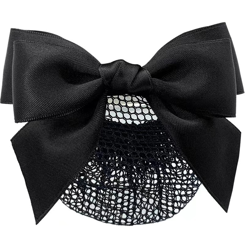 Professional hairpin, net, bow, hairpin, flight attendant, bank, nurse, hairnet, female flight attendant, updo, hotel, fine net Item Picture