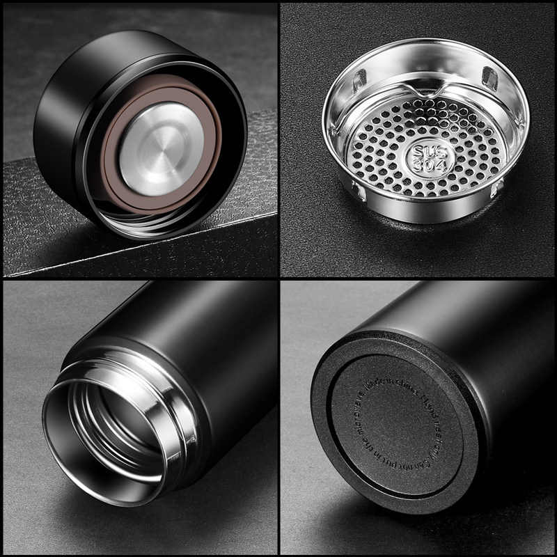 Smart thermos cups with touch temperature sensing, warm water cup display temperature, tea cup temperature control, 304 stainless steel cup wholesale details Picture
