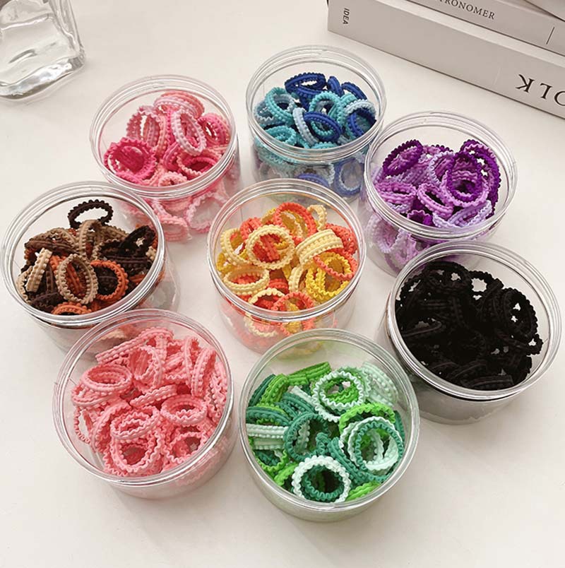 Children's hair tie, small size, no hair damage, infant forest-style baby, girls' rubber band, high elasticity and durable headwear details Picture