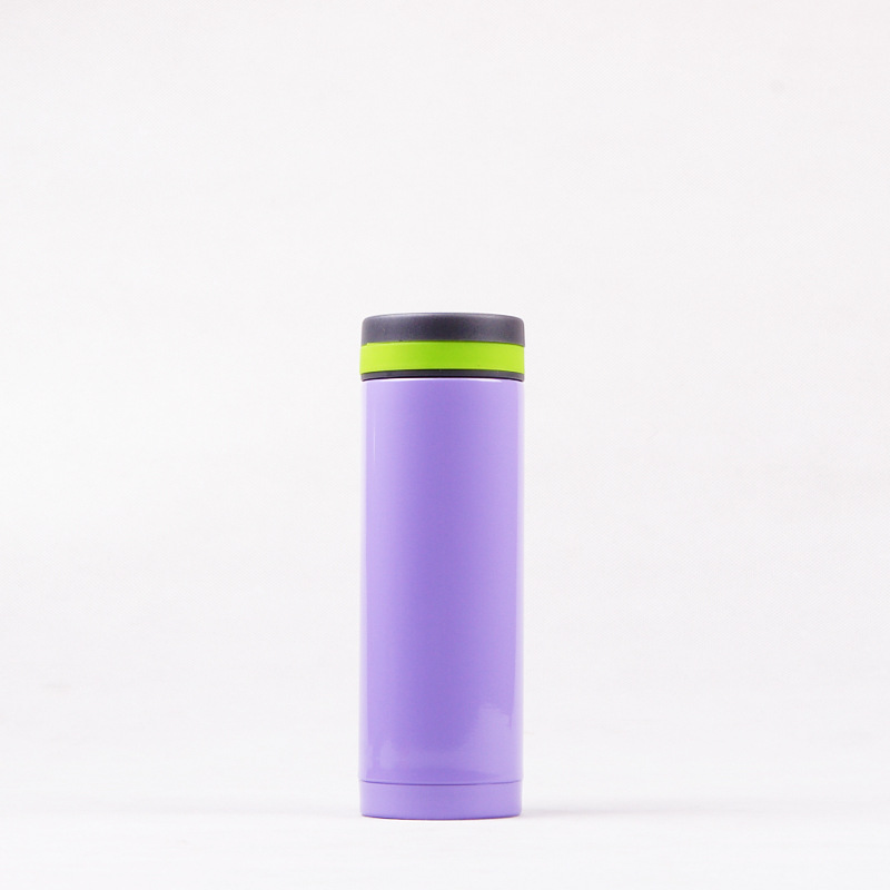 Factory direct supply of stainless steel vacuum creative solid color straight insulated cups, lady cups, 260ML, 300ML gift cups full figure