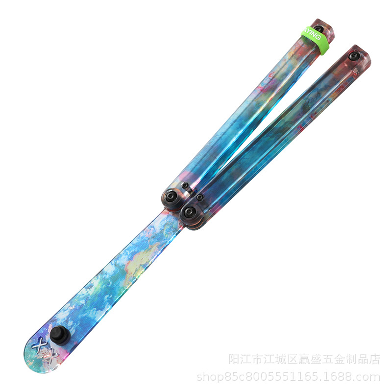 Factory direct sales, Yapi Workshop, butterfly knife, swing knife, fancy plastic knife, training folding knife, squid safe, no sharp edge Item Picture