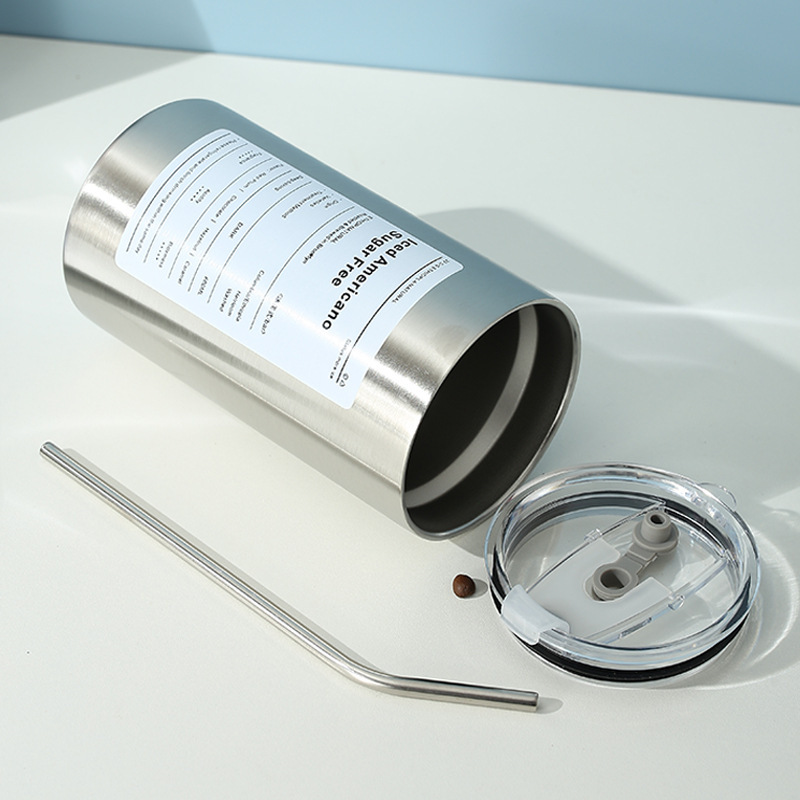 Best-selling cross-border double-layer stainless steel cup milk tea, large-capacity portable coffee cup with high appearance level, creative straw insulated cup Application Scenario