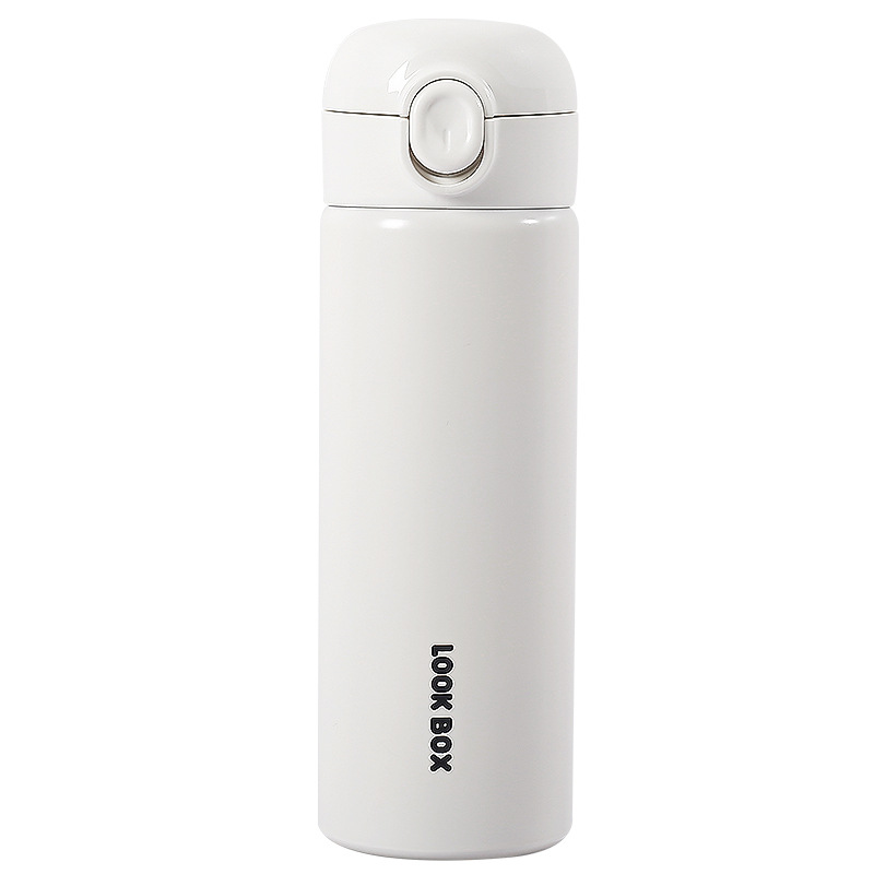A cute female insulated cup with a straw for drinking, a new type of household 304 stainless steel cup with a high appearance level, and an anti-drop water cup Item Picture