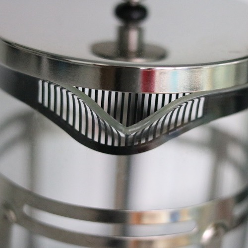 Coffee household glass press, French filter pressure, heat-resistant glass tea infuser, filter cup, stainless steel, simple hand brewing Specification drawing