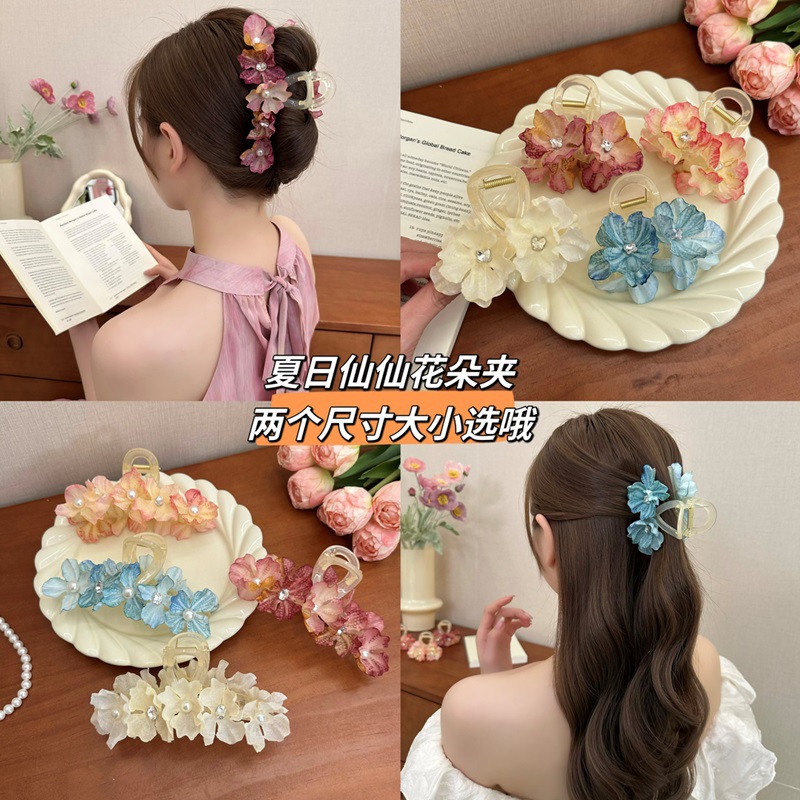 The new spring and summer floral hairpin is super ethereal and gentle. The shark hairpin for the back of the head and the 2024 fairy hairpin details Picture
