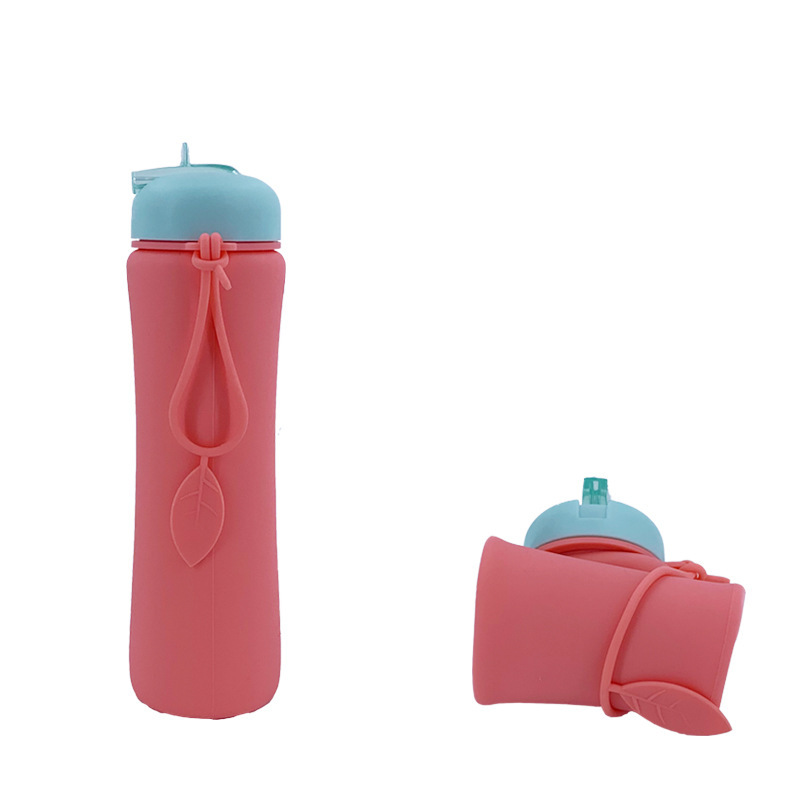 Cross-border summer new silicone water bottle, cycling water cup, spout cup, portable water bottle for mountain sports Item Picture