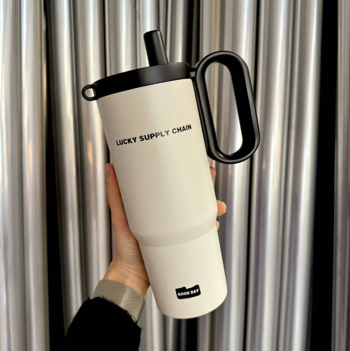 Best-selling high-appearance-level car ice cup, 316 stainless steel insulated and cold-resistant outdoor large-capacity water cup with handle Specification drawing