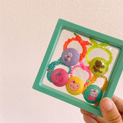 Korean-style ins sugar Bean hair clip set, children's cartoon animal hair clip headwear, 2022 new style girls' hair clips Specification drawing