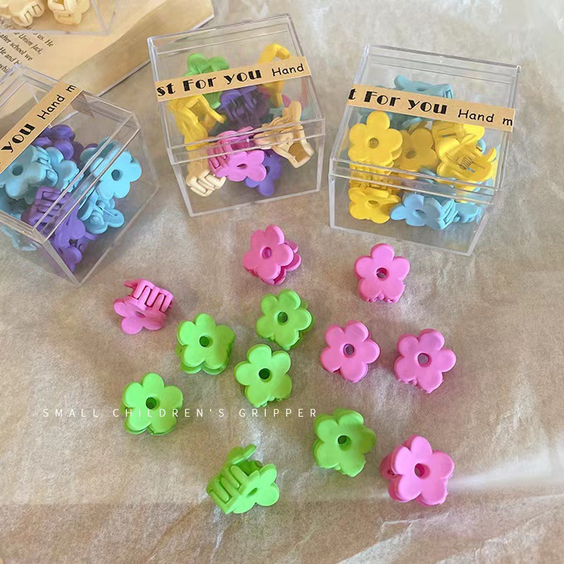 Mini candy-colored small hairpins for women, side bangs on the forehead, broken hairpins, summer princess head grab hairpins details Picture