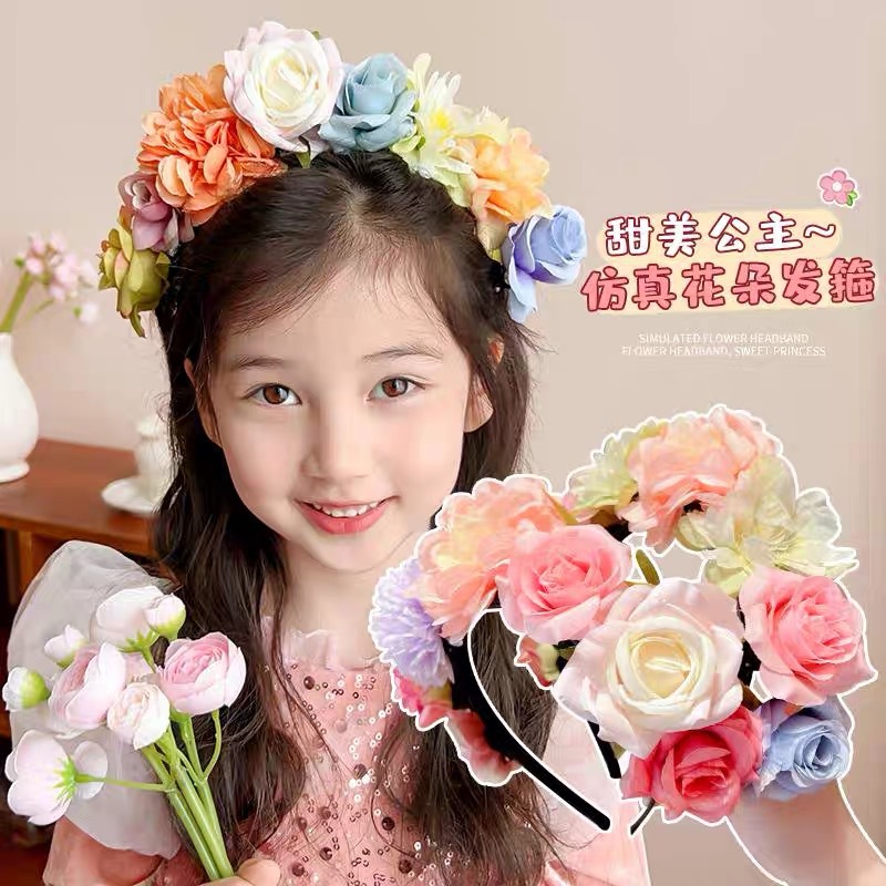 Quanzhou Xunpu Hairpin - Children's material Kits for headwear, diy hair bands, Ethnic style flower rings, Hanfu hair accessories, Intangible Cultural Heritage headbands Specification drawing