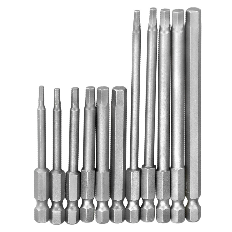 Pneumatic extended hexagon socket bit electric drill H1.5-H8 magnetic electric bit, hexagon socket bit air bit Item Picture