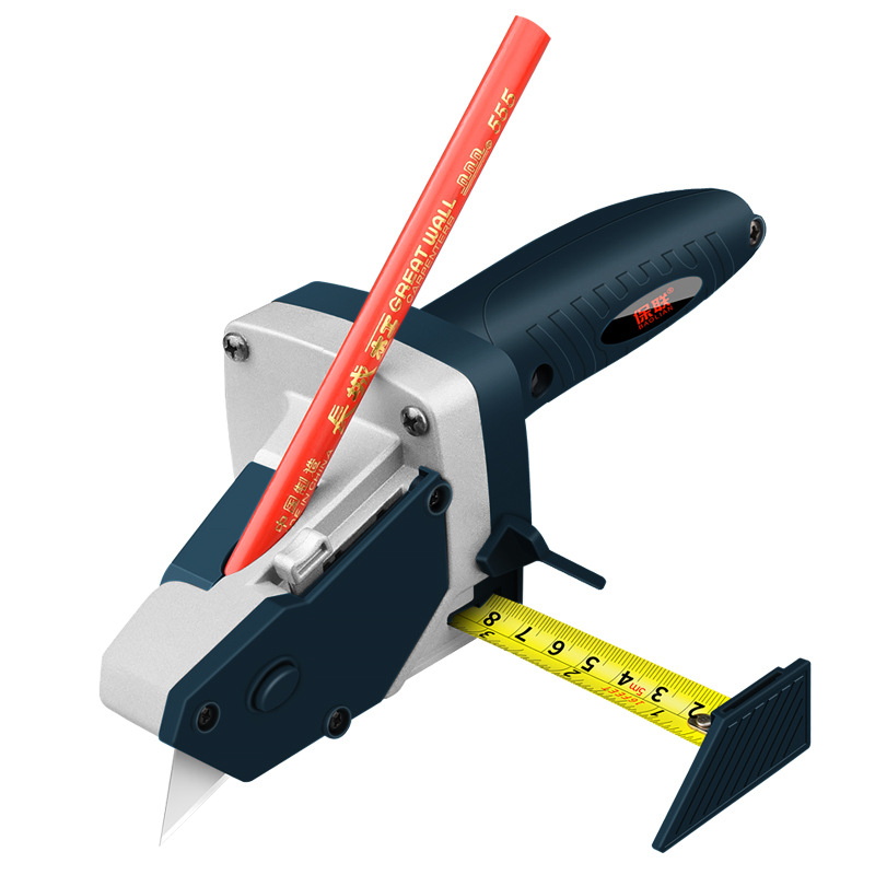 Gypsum board cutter, a magic tool for cutting boards, a special knife for cutting, a multi-functional woodworking decoration tool, a tape measure, a compass for drawing lines undefined