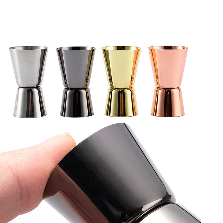 Stainless steel double-headed measuring cup, cocktail ounce cup scale, cocktail measuring glass, measuring instrument, cocktail glass mixing, bar tool Item Picture