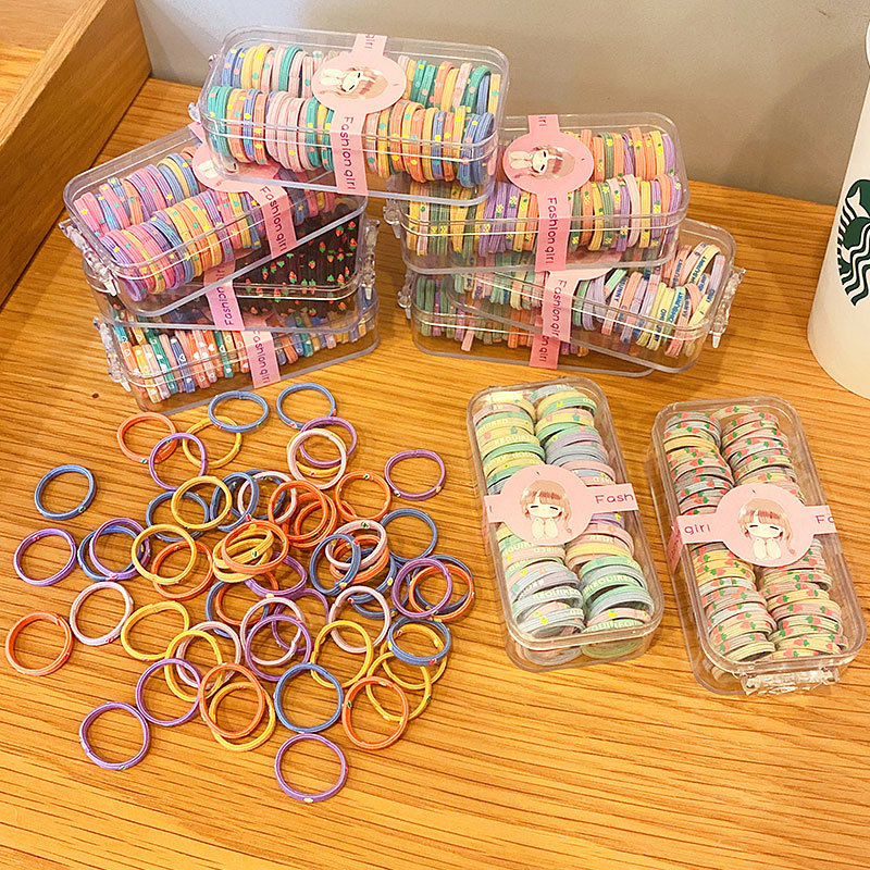 Cute children's rubber band, no hair damage, good elasticity, hair tie, princess small hair band, cute girls' hair accessory full figure