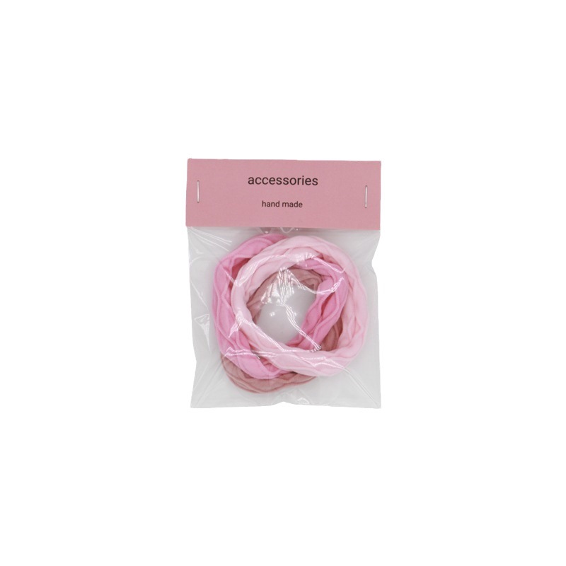 High-elasticity, colorful, non-damaging towel loop hair band, versatile pleated small intestine hair band, candy-colored, versatile high ponytail elastic band Item Picture