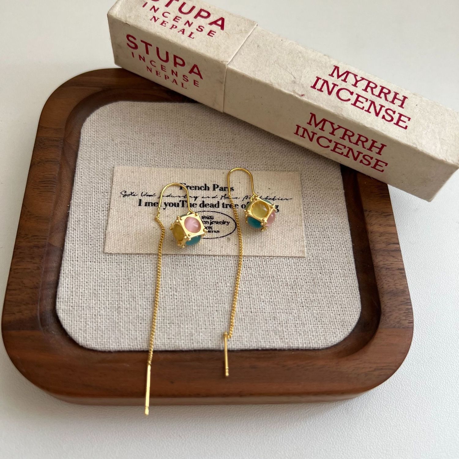 Colorful Rubik's Cube earrings for Women, 2025 new bestseller, niche design, elegant and stylish earrings, sweet and graceful, internet-famous earrings Application Scenario