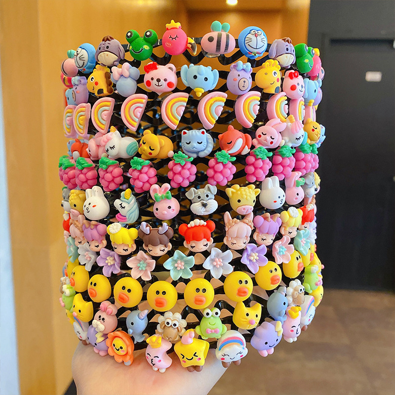 Summer cartoon wave hair band, children's candy-colored hair band, hairpin, bangs, broken hair styling tool, girls' hair accessory, girls details Picture