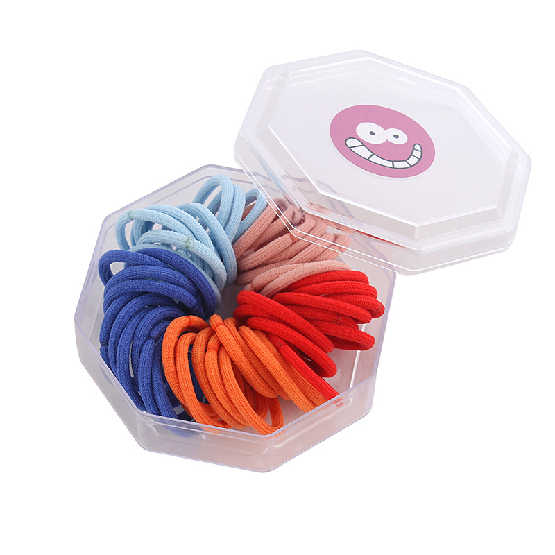 New Year's children's hair band mini rubber band, no hair damage for babies, high-elasticity rubber band, pull the rainbow hair tie Specification drawing