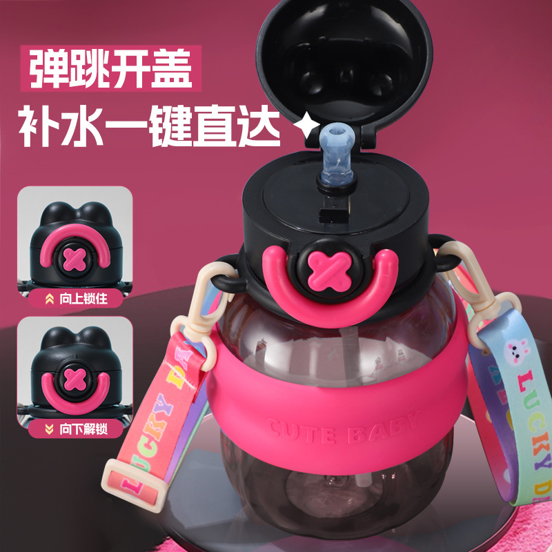Summer plastic cups, high appearance level children's straw cups, male and female primary school students' large-capacity sports cups, water cups wholesale and customization Application Scenario