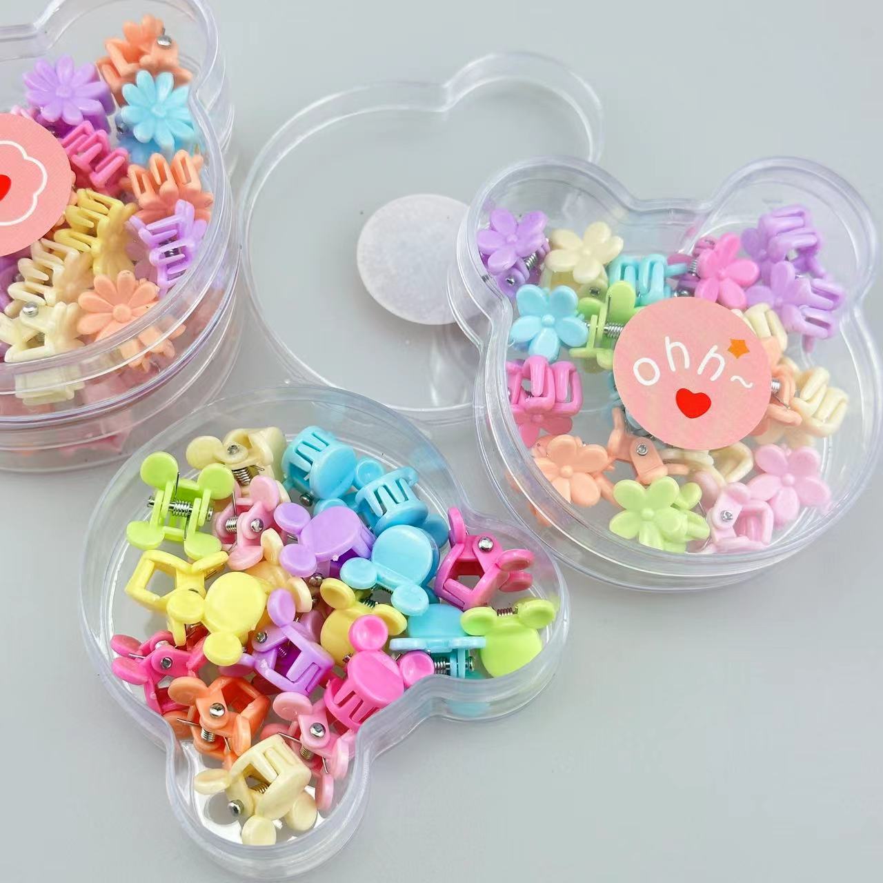 Boxed candy-colored children's small gripper, baby hair clip, cute princess hair clip for babies, a must-have new style for girls details Picture