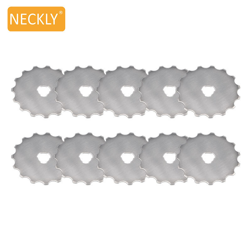 45mm round-toothed fabric cutting blade, dotted line fabric cutting blade, linear track cutting fabric cutting knife, small round-toothed knife Item Picture