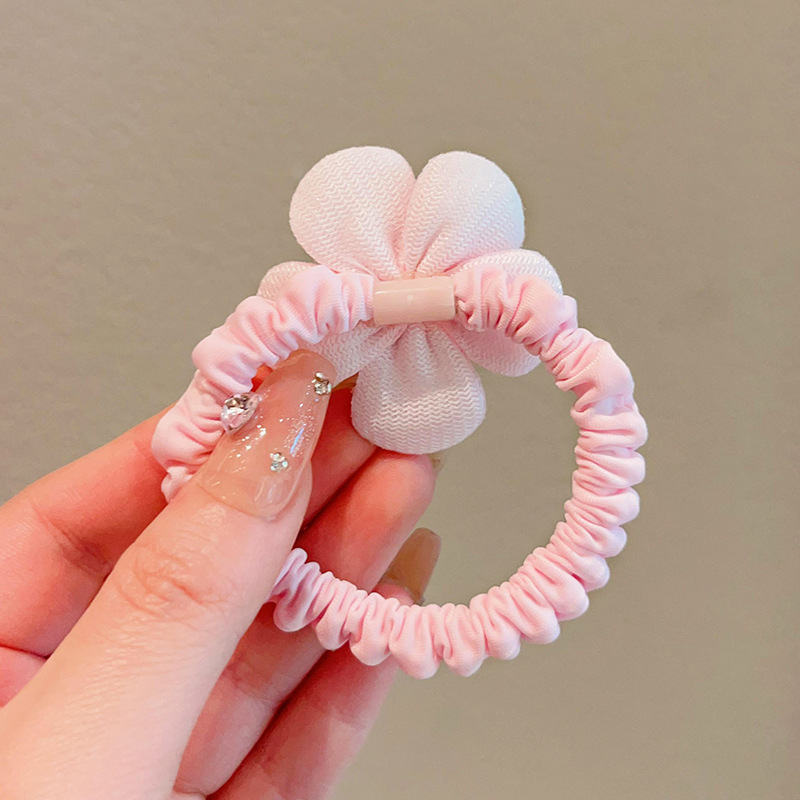 Fresh and clean children's hair bands, high-elasticity rubber bands, ponytail hair ties, girls' hair ties, small intestine bands, hair accessories for girls Application Scenario