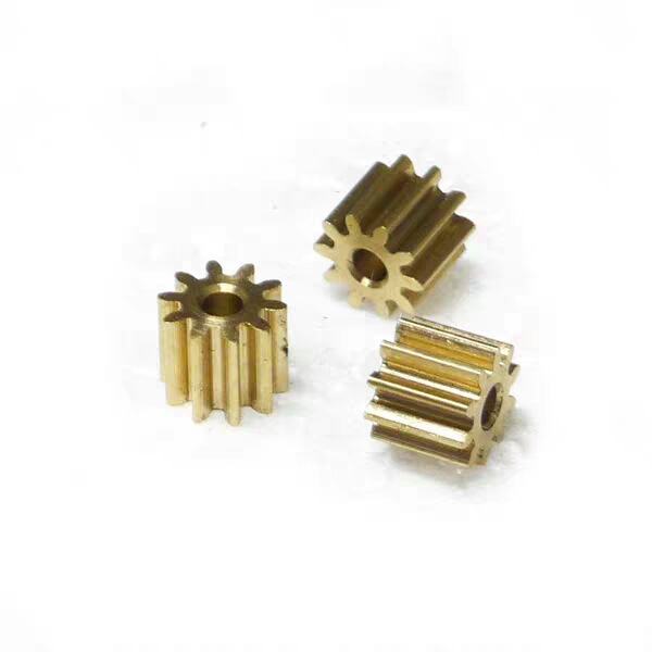 Copper gear 0.5 module, 10 teeth, 2mm hole, 102A toy motor main shaft gear accessories, 6mm outer diameter Application Scenario