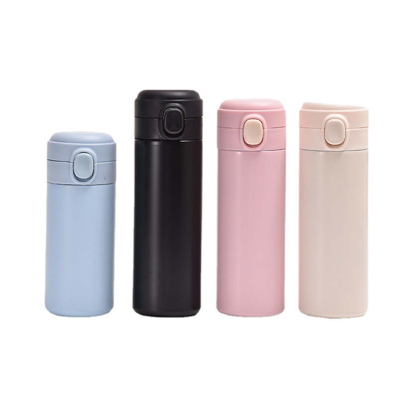 Customized Harajuku style 304 stainless steel insulated cup, simple mini straight water cup, campus men and women's casual pea cup Item Picture