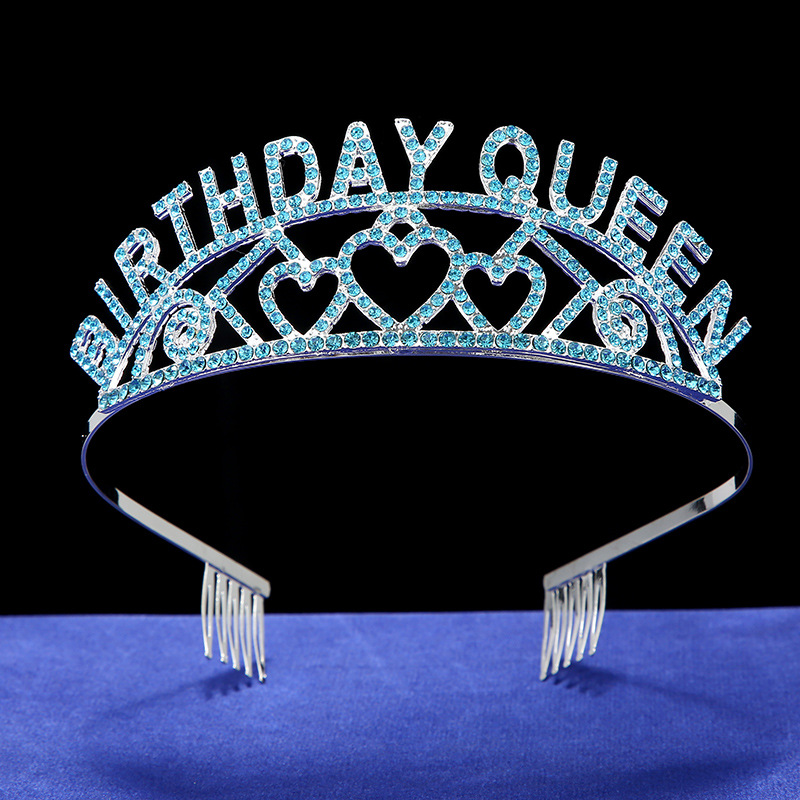 Korean style fashionable crystal crown bride wedding practical exquisite water diamond hair accessory, personalized and versatile alloy jewelry wholesale details Picture