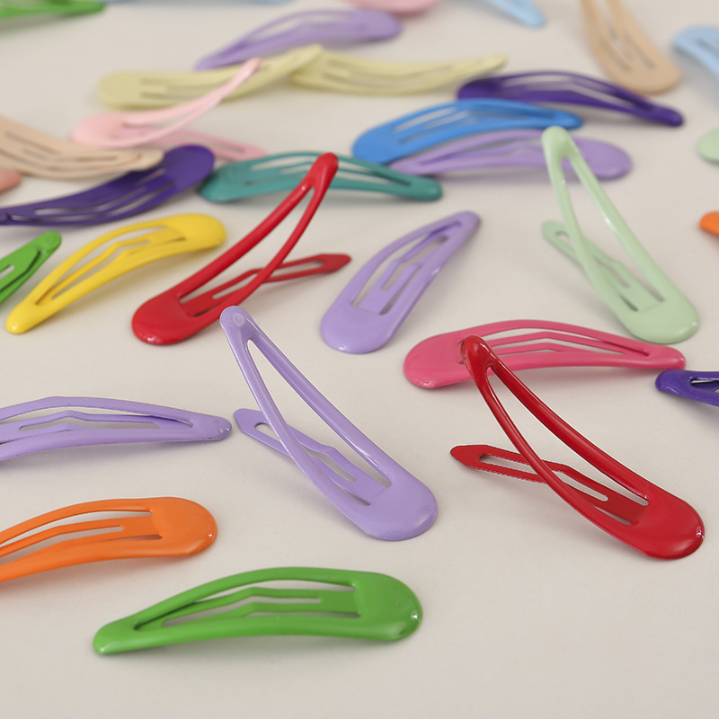 Korean hair clips, colorful bb clips, headwear, candy-colored oil-dropping hair clips, small clips, side bangs clips, one-line clips, hair accessories Application Scenario
