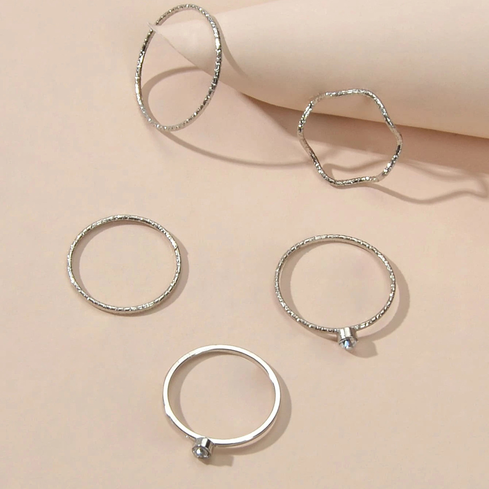 2025 New Set Korean style tail ring Roman bracelet Open index finger Ring Couple ring bracelet for women N6039 Specification drawing