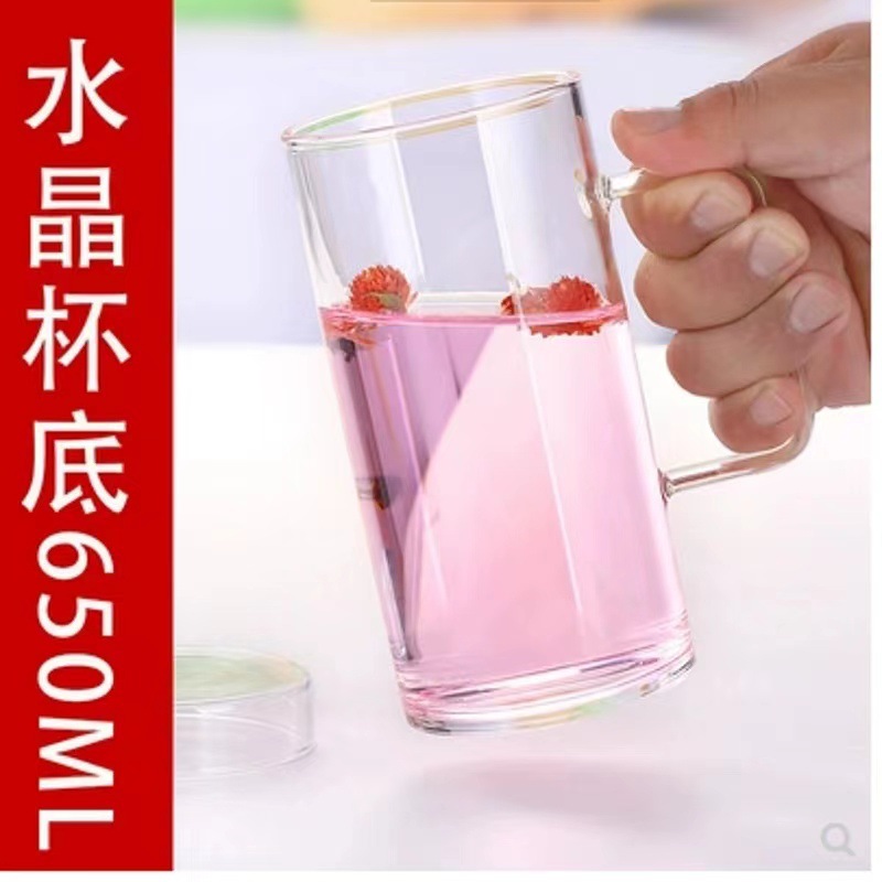 Factory wholesale, household thickened high-temperature resistant glass cups, water cups, tea cups, office filter cups, specially designed for men to make tea details Picture