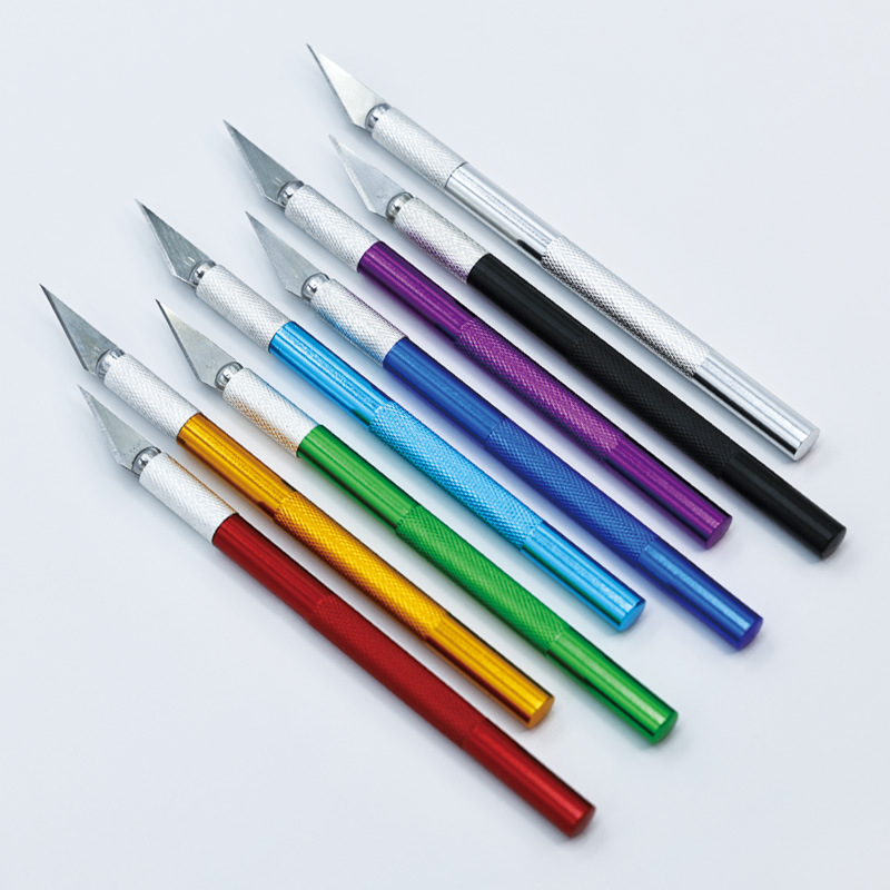 Wholesale metal aluminum alloy engraving knife sets, handcrafted paper-cutting creation utility knives, mobile phone film application cutting and engraving knives details Picture