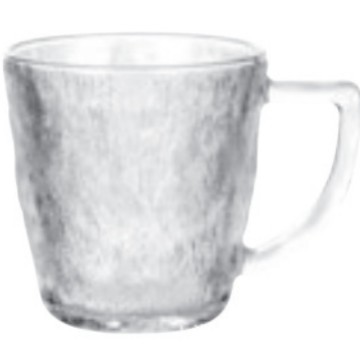 【 Factory Direct Sales 】 Glacier patterned glass cups with handles, cold drink cups, juice beverage cups, household tea brewing and drinking cups Item Picture