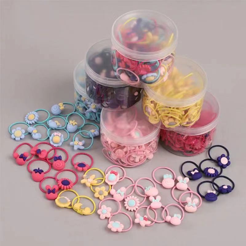 Children's hair accessories, flower hair bands, non-damaging hair ties, baby hair bands, elastic and good for tying hair, little girls' hair ties full figure