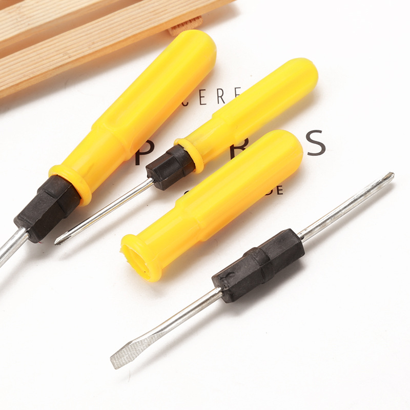 Dual-purpose single-head cross-shaped multi-functional manual double-head dual-purpose screwdriver, dual-purpose 3-inch screwdriver modified details Picture