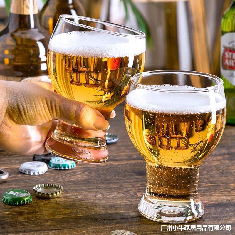 Wholesale of Amazon beer mugs, creative craft glass wine glasses, large-capacity household glass beer cups with large bellies, cross-border Application Scenario