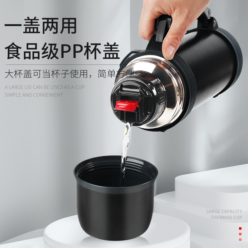 Wow customized 304 stainless steel insulated cup, portable large-capacity travel kettle, sports kettle, heat and cold preservation kettle details Picture